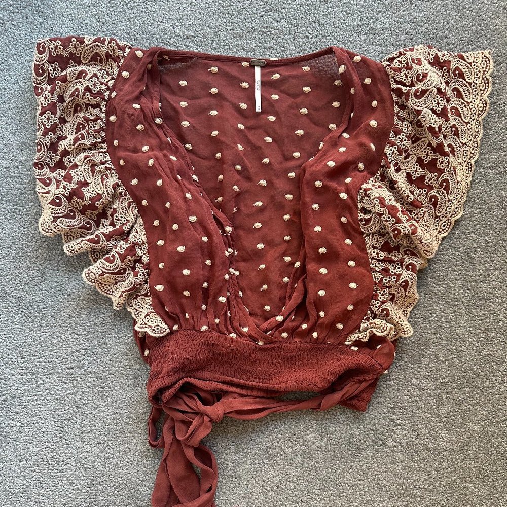 Free People Sheer Crop Top